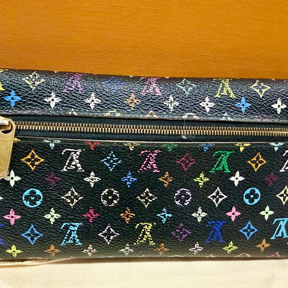 Louis Vuitton Black Multicolor Monogram Wallet - Picture 2 of 5